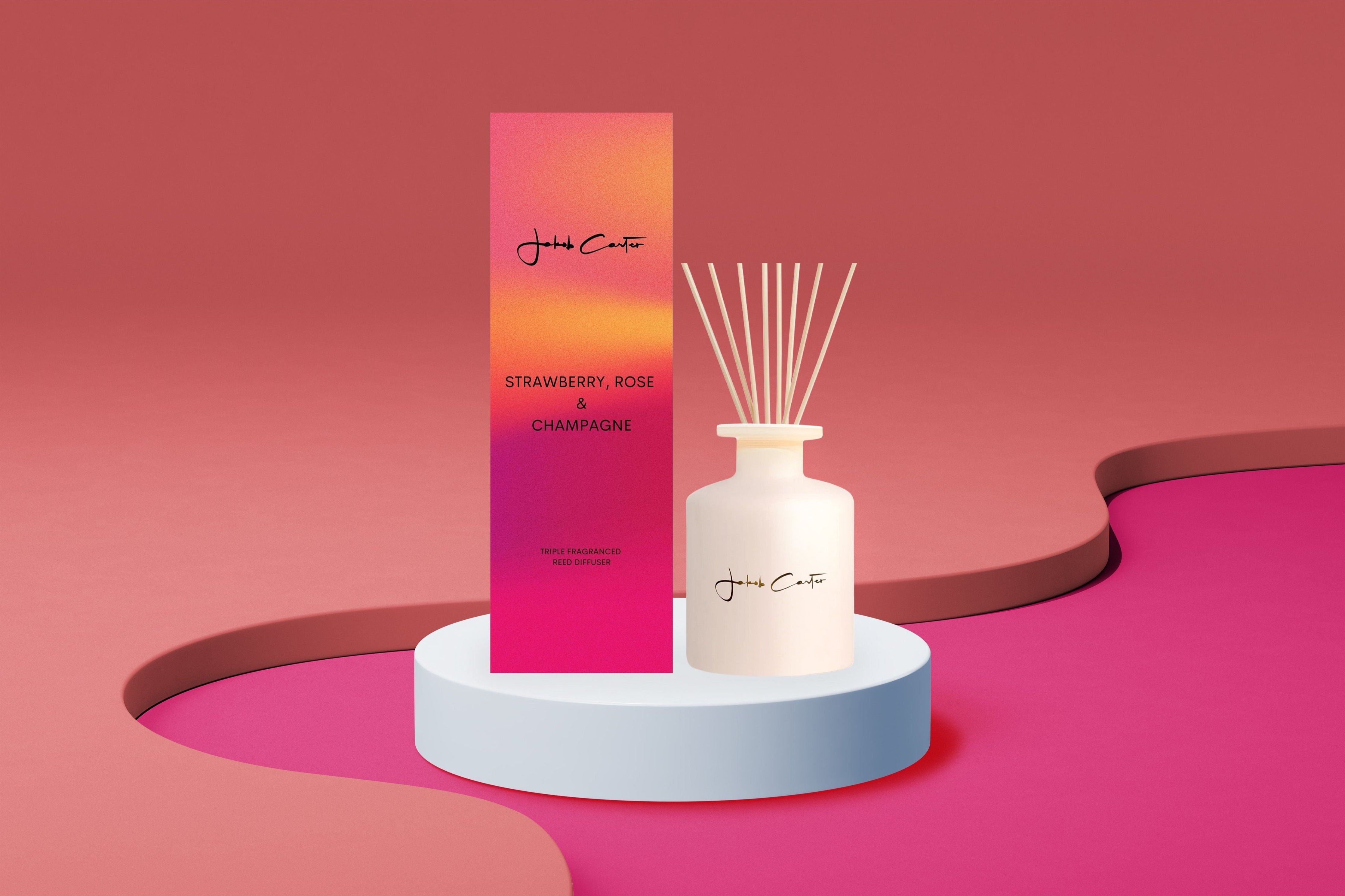 STRAWBERRY, ROSE & CHAMPAGNE REED DIFFUSER