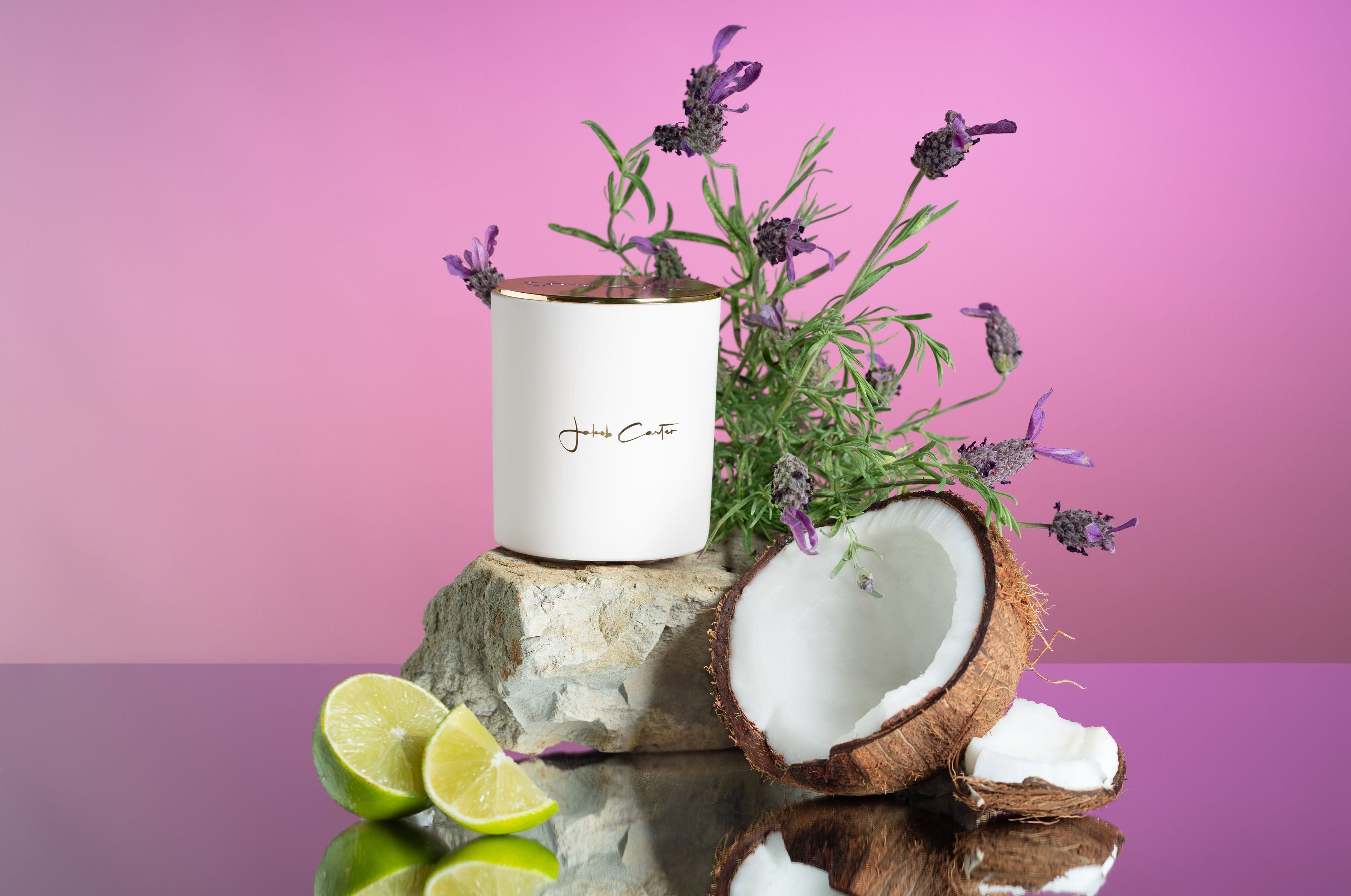 COCONUT LIME & LAVENDER SOY CANDLE